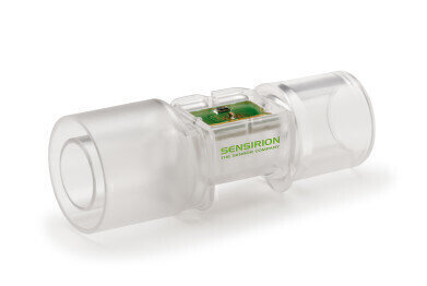 Single-Use Flow Sensor for Proximal Measurements in Ventilation
