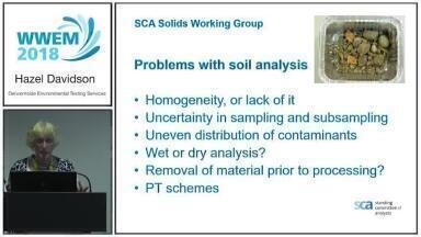 Chemical analysis of soils and associated materials