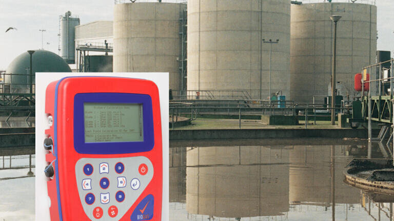 Geotech Biogas Check in use for wastewater sludge AD - photo courtsey of Southern Water