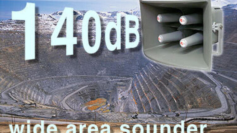 Wide Area Sounder With 750m Effective Range