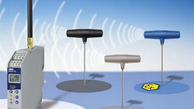 Wireless temperature measuring system with ATEX approval