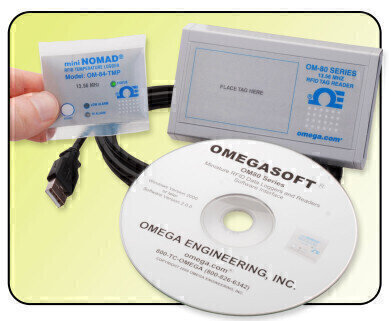 Miniature RFID Data Loggers and Readers OM-84 Matchbook™ Series