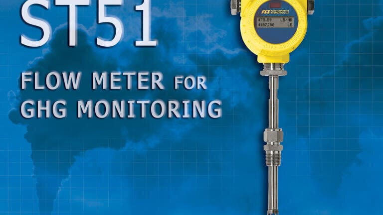 Greenhouse Gas Flow Meter for Process & Plant Flue Gas Applications  