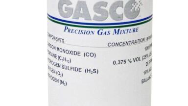 44 Litres of Calibration Gas in a Standard 34-Litre Cylinder