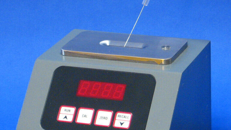 Deposit on sample plate