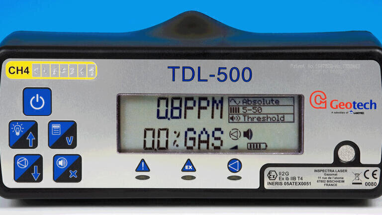Fast and accurate biogas leak detection with the Geotech TDL-500
