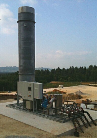 Landfill gas analysis telematics in Slovenia on-line in  UK