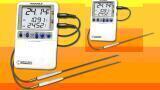 High Accuracy Dual Thermometer with Alarms Measures Temperatures in Two Locations