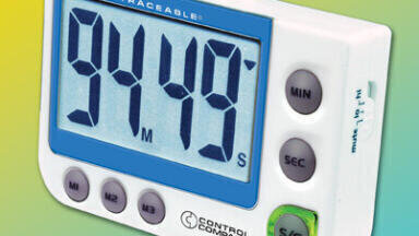 Flashing LED Alert Big-Digit Alarm Timer