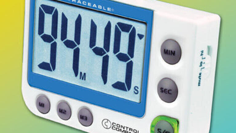 Flashing LED Alert Big-Digit Alarm Timer