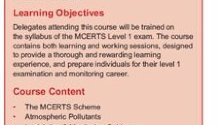 The Importance of Personal Development in the Field of Environmental Monitoring and MCERTS