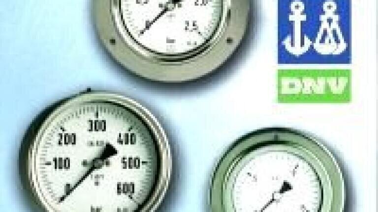 Pressure Gauge for Chemical Applications with DNV Certificate