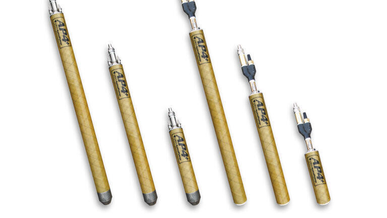 Geotech AP4+ AutoPump are from 70 cm to 131 cm long