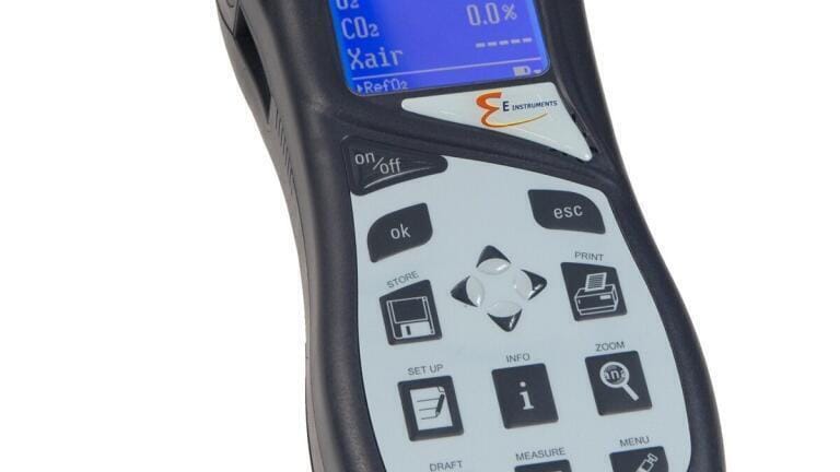 Ideal Hand-Held Industrial Combustion Gas and Emissions Analyser