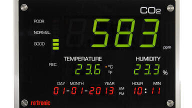 Large Display for Monitoring Indoor Air Quality
