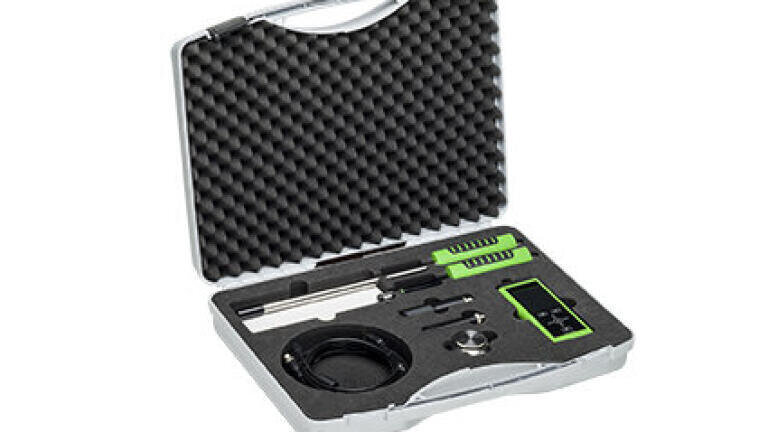 The Omniport 30 with sensing probes and accessories in the convenient carrying case.