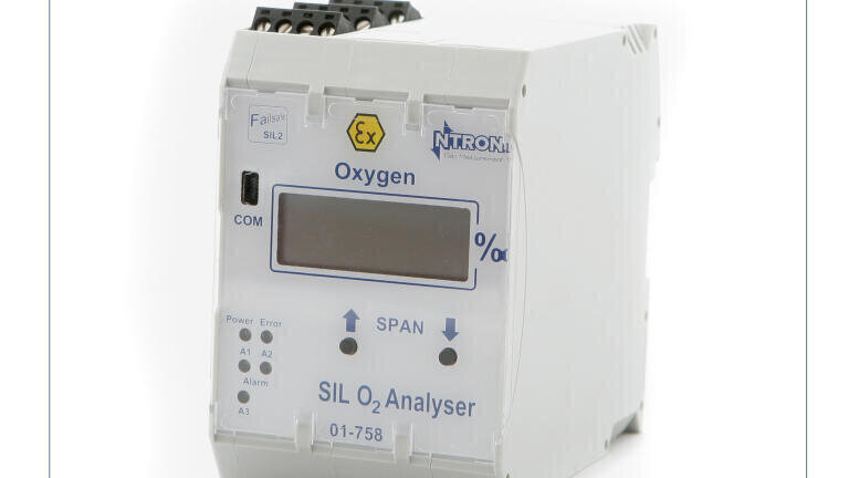 SIL2 Oxygen Analyser designed for Safety Critical Applications