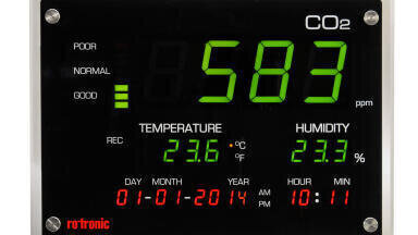 Large Display for Monitoring Indoor Air Quality
