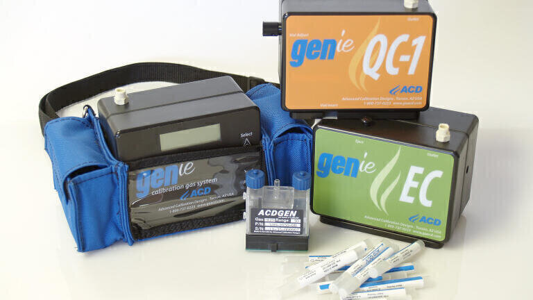 Accurate Calibration Gas Mixtures from Hand-Held Gas Generators