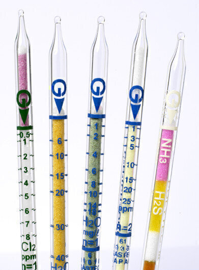 Gas Detector Tubes for More Than 150 Different Chemicals and Concentrations
