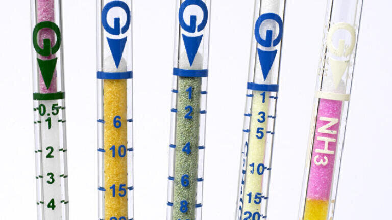 Gas Detector Tubes for More Than 150 Different Chemicals and Concentrations