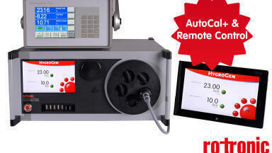 Automate your calibration with the new features AutoCal+ and Remote Control of the ROTRONIC HygroGen2 humidity and temperature generator