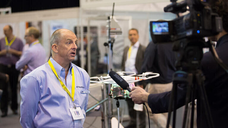 Jim Mills was interviewed by ITV at AQE 2015
