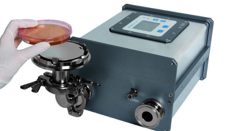 Microbiological Air Sampler for Aseptic Production and Sterility Testing Isolators