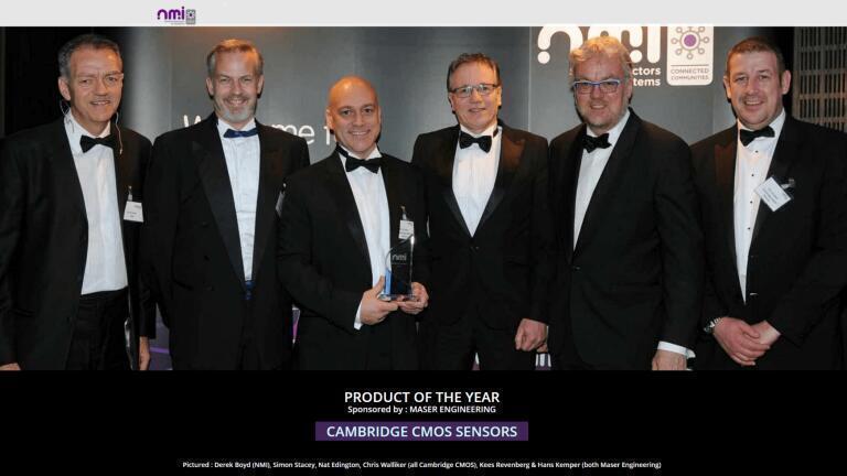 Cambridge CMOS Sensors Wins Again at NMI Awards