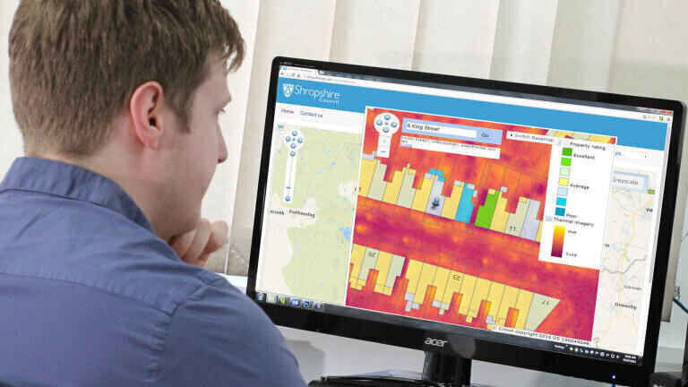 Thermal Maps Highlight Heat Loss from Shropshire Homes and Businesses