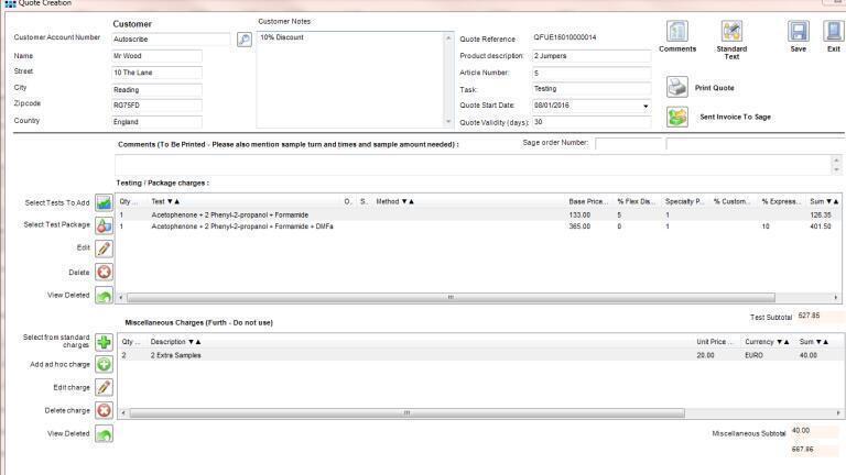 Contract Laboratories Will Benefit From Versatile Quotation Module In LIMS