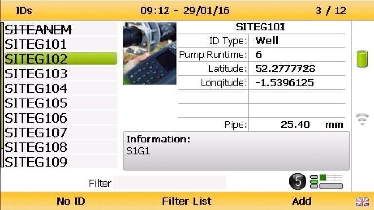 Users can now strike through IDs associated to boreholes once they have been monitored.