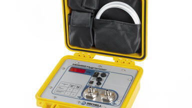 Portable Hygrometer with NEMA 6 Protective Case for Use in Heavily Contaminated Areas