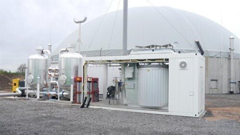 A biogas upgrading plant uses Geotech equipment.