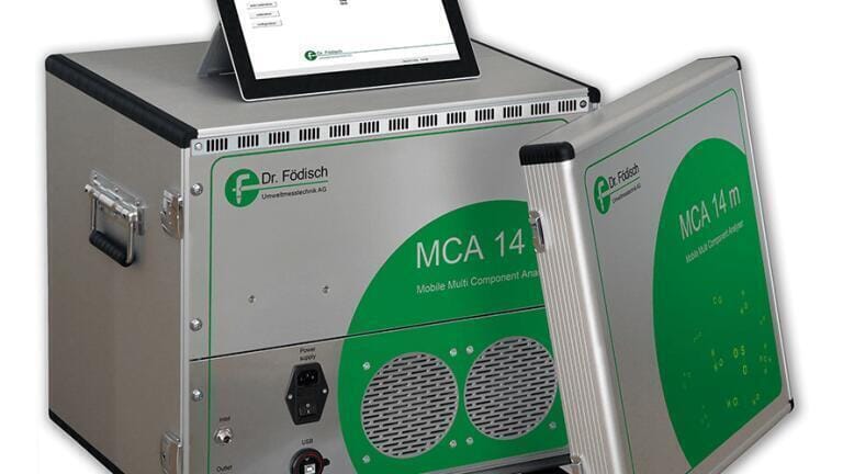Mobile Hot Gas Analysis without Instrument Air Provision