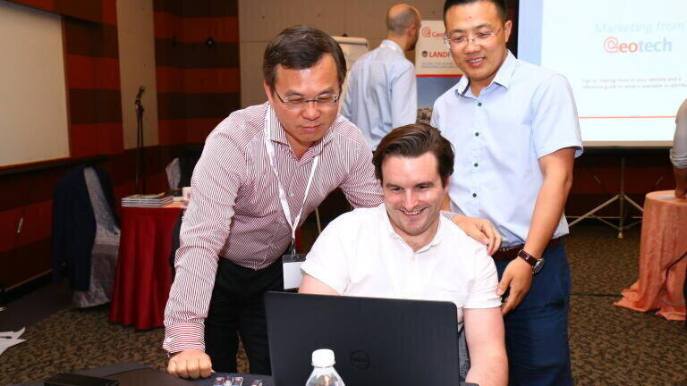 Geotech's consultants conducting a partner and distributor workshop in Kuala Lumpur Malaysia