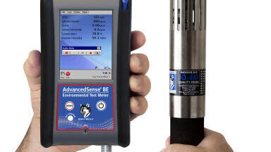 Portable Air Quality Data Display and Logging Meter