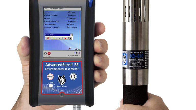Portable Air Quality Data Display and Logging Meter
