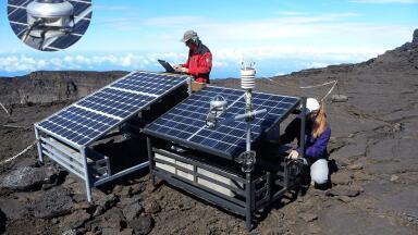Pyranometer Used to Monitor Active Volcano