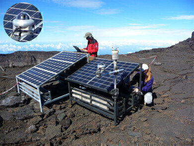 Pyranometer Used to Monitor Active Volcano