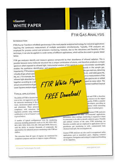 New White Paper on FTIR Multigas Analysis