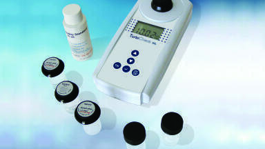 Turbidimeter with white light source