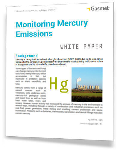New White Paper on Mercury emissions monitoring