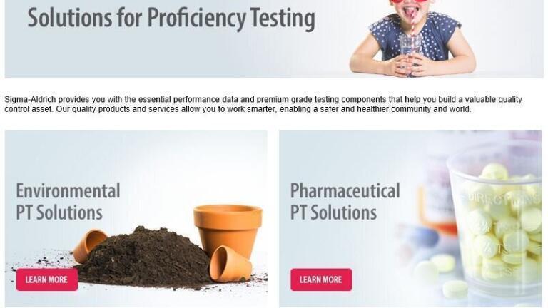 Solutions for Proficiency Testing (PT)