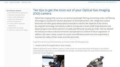 Optical Gas Imaging Camera Guidebook