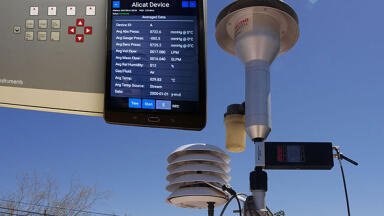 Flow calibrator for ambient particulate matter air samplers with Bluetooth