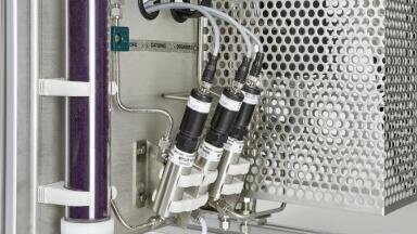 Integrated conductivity sensors in water treatment systems