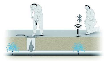 Electronic listening stick locates leaks in pipeline systems