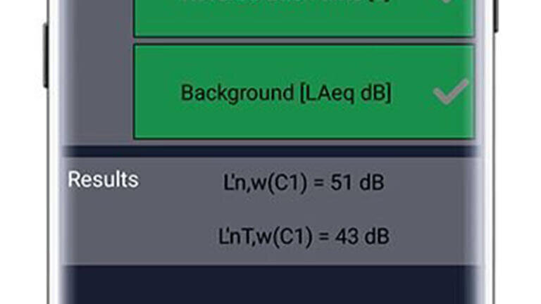 New building acoustics app for smartphones