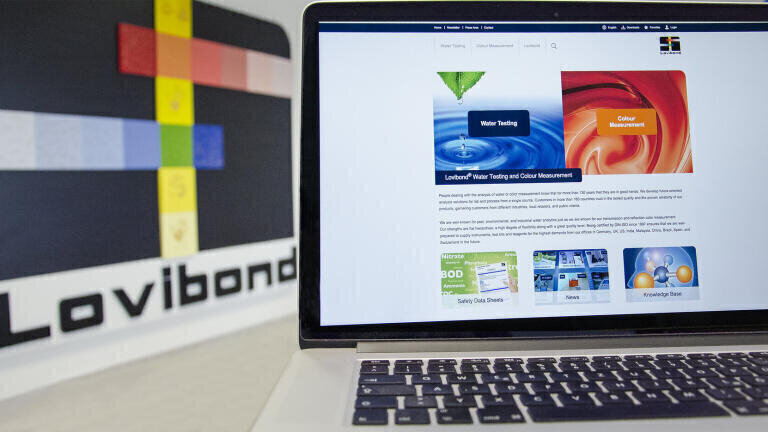 Updated website for water testing and colour measurement
